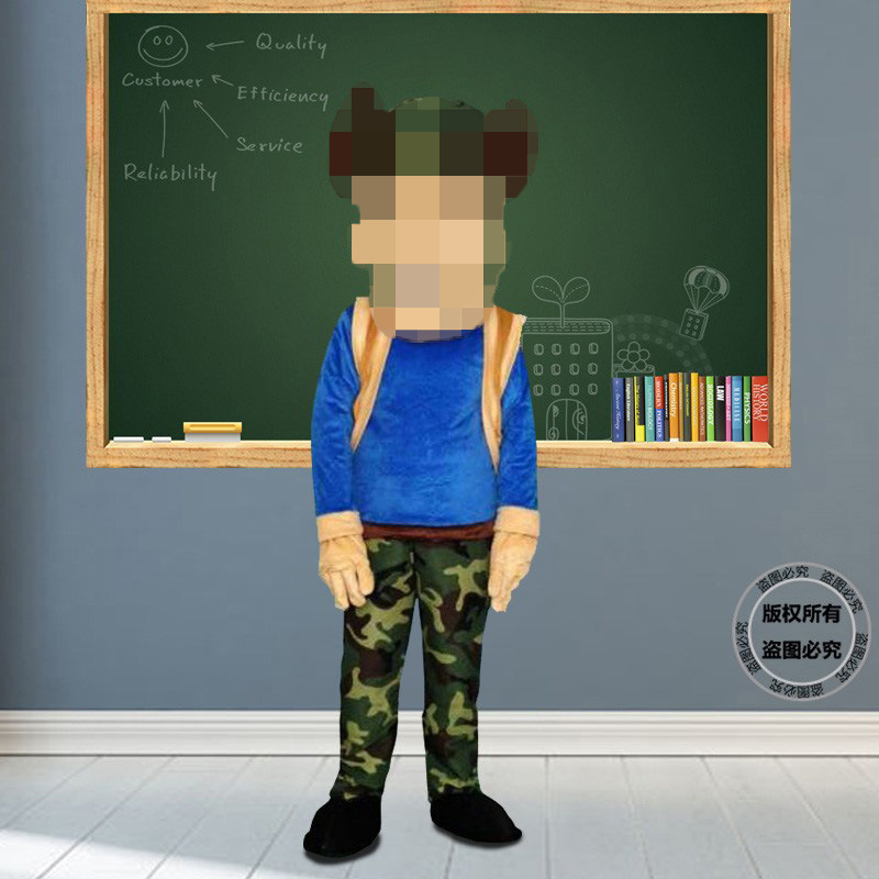 Bald Bear Doll Costume Bear Cartoon Doll Costume Walking Flyer Performance Costume