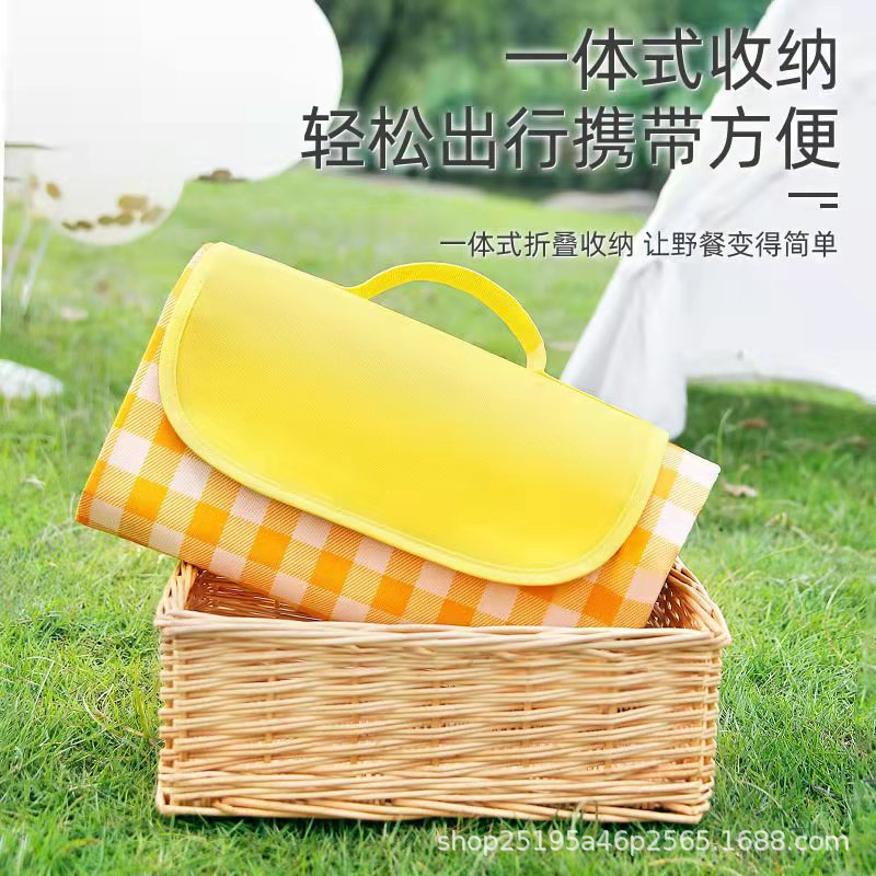 Picnic Mat Outdoor Damp-proof Mat Portable Spring Mat Picnic Cloth Ins Style Camping Mat Picnic Essentials