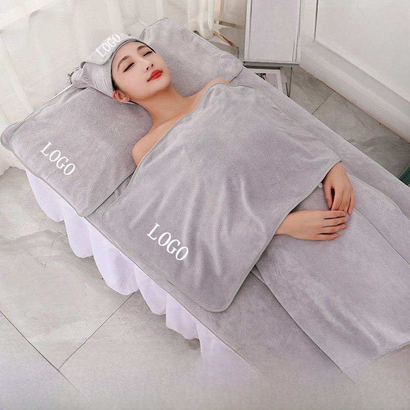 Wholesale Baotou Towel Absorbent with Hole Massage Therapy Bed Towel Thickeneded Beauty Salon Custom Logo Set Bath Towel