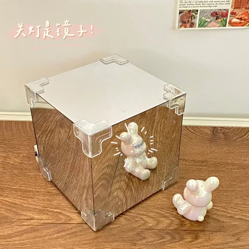 Tulip Flower Sea Rubik's Cube Nightlight Handmade DIY Homemade Material Bag Tanabata Gift for Girlfriend Couple Gift