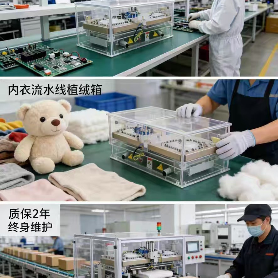 Underwear/Shoe Upper Flocking Assembly Line - Flocking Machine Supports Customization