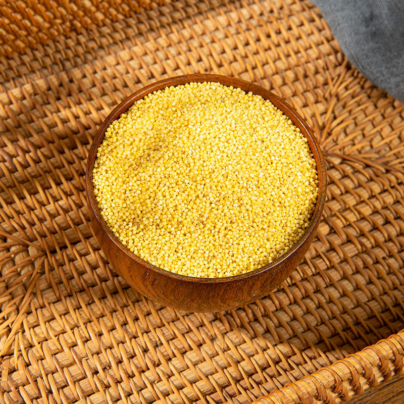 Yellow Millet New Rice Millet Mixed Grain Porridge Farm 5 Pounds 2.5 Kilograms Sticky Rice Oil Manufacturer Wholesale Oem Processing