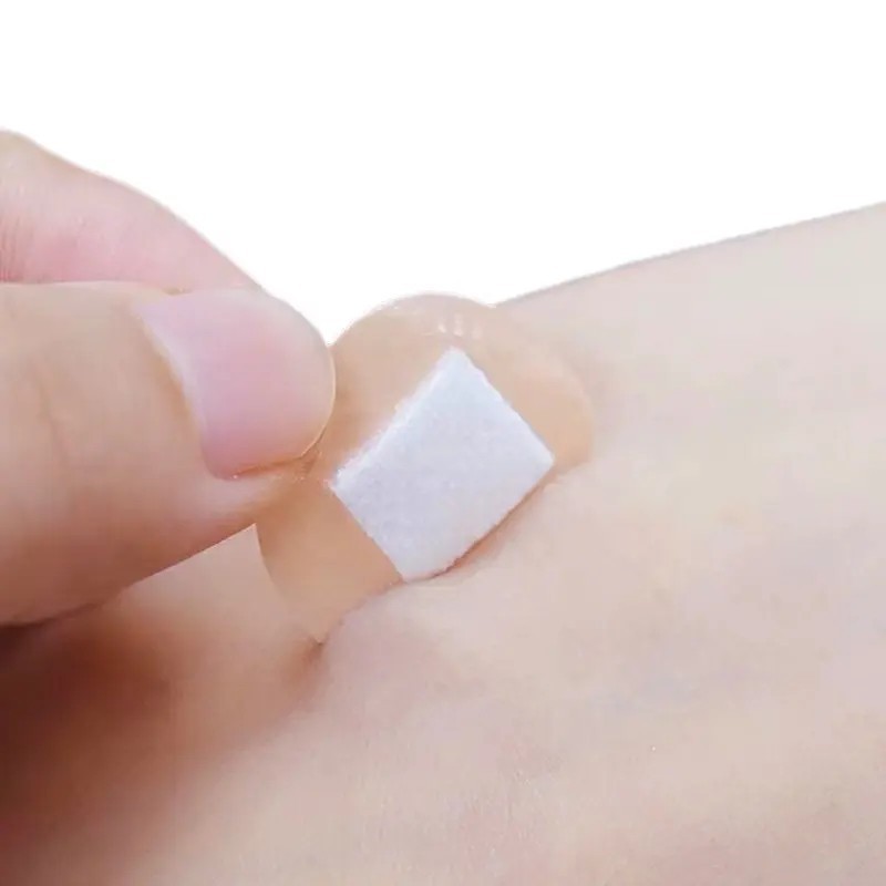 Factory Direct Supply of Round Vaccine Band-aid Waterproof PE Round Band-aid 100 Pieces in Box