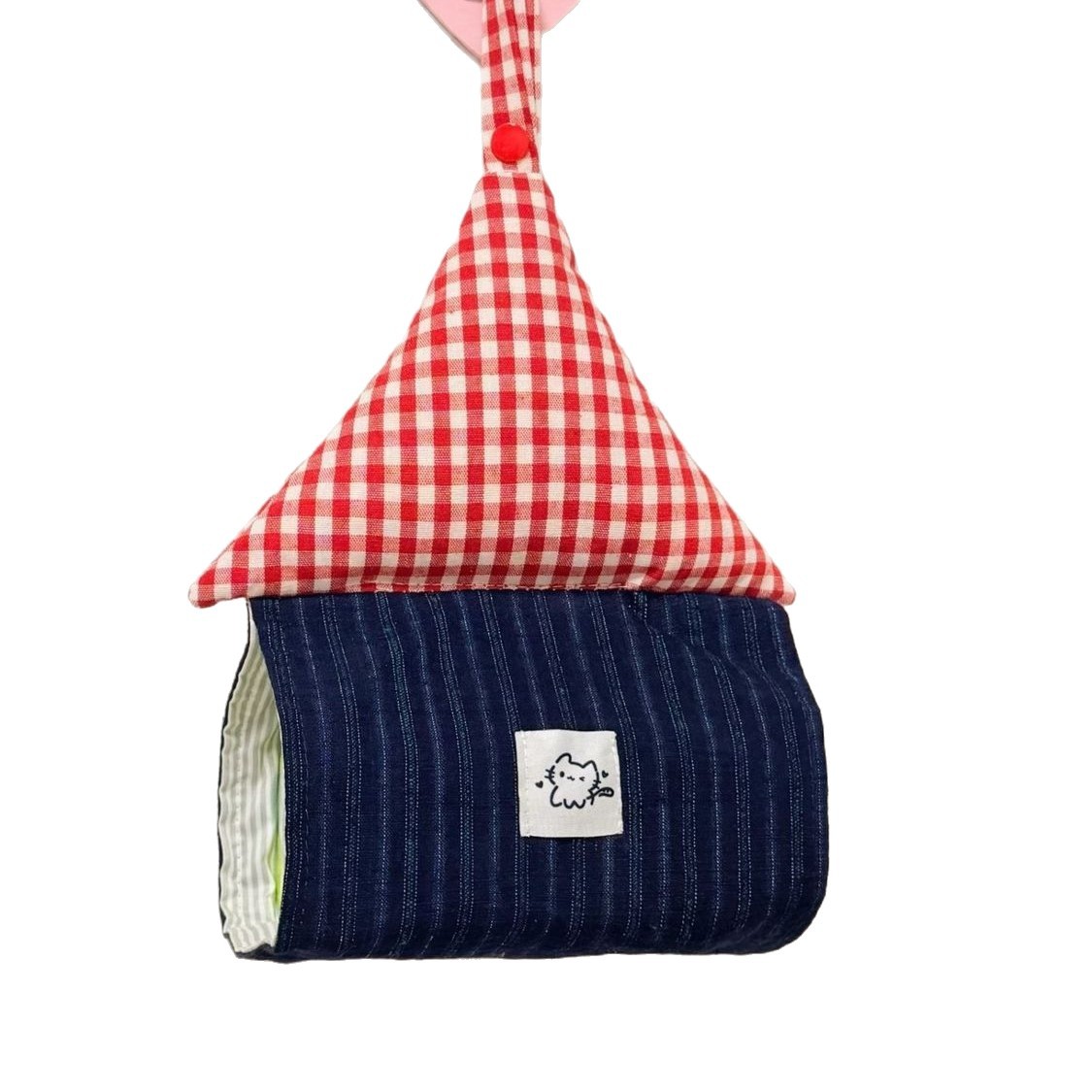 New Home Hanging Tissue Bag, Cute House Tissue Bag, Portable Large-Capacity Car Tissue Box Hanging Type