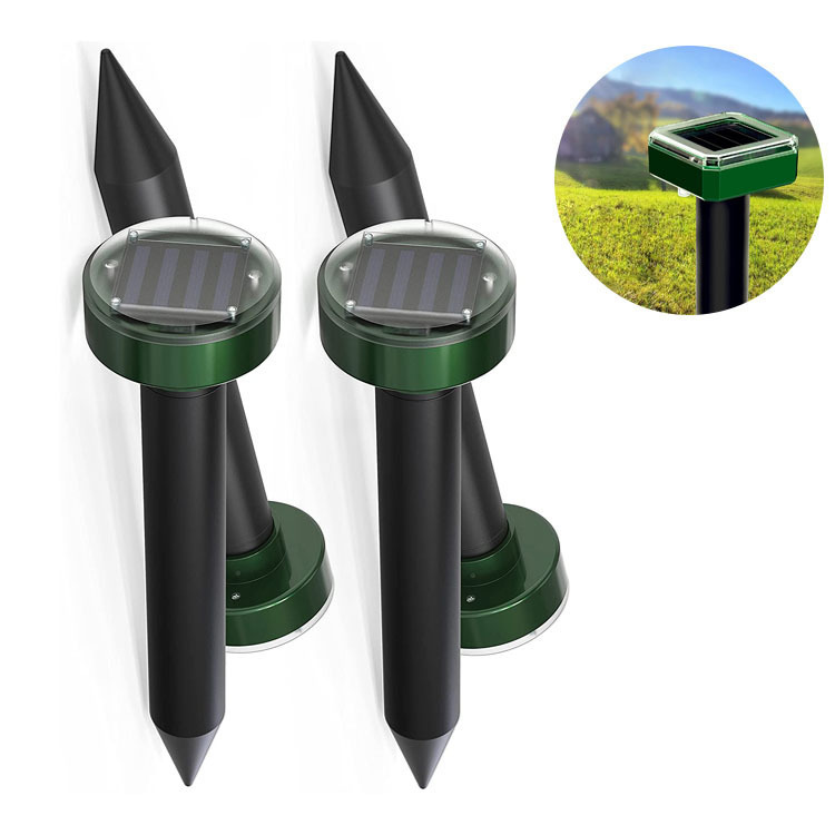 Outdoor Solar Ultrasonic Repeller Solar Mouse Repeller Snake Repeller Square Round Lawn Waterproof