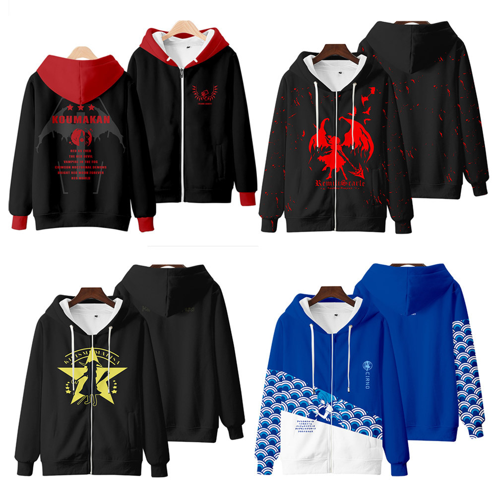 Свитшот Восточного проекта, мужской и женский, Восемь облаков, анимация Ziqiluno, двухмерная, с молнией, осень и зима