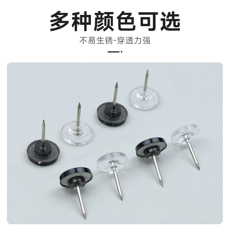 Cross-border Hot-selling Transparent Round Pin Creative Five-pointed Star I-shaped Pin American Message Pin Photo Wall Decorative Pin