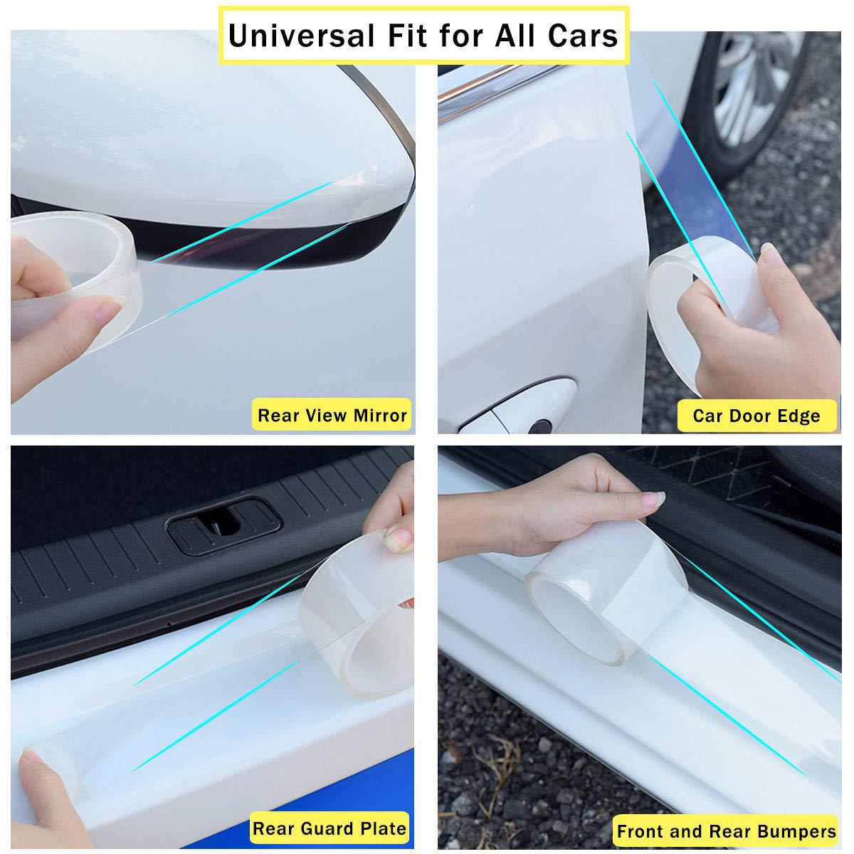 Car Invisible Transparent Door Sill Strip Anti-Collision Sticker Car Door Anti-Collision Strip Trunk Anti-Step Sticker Pedal Protection Sticker