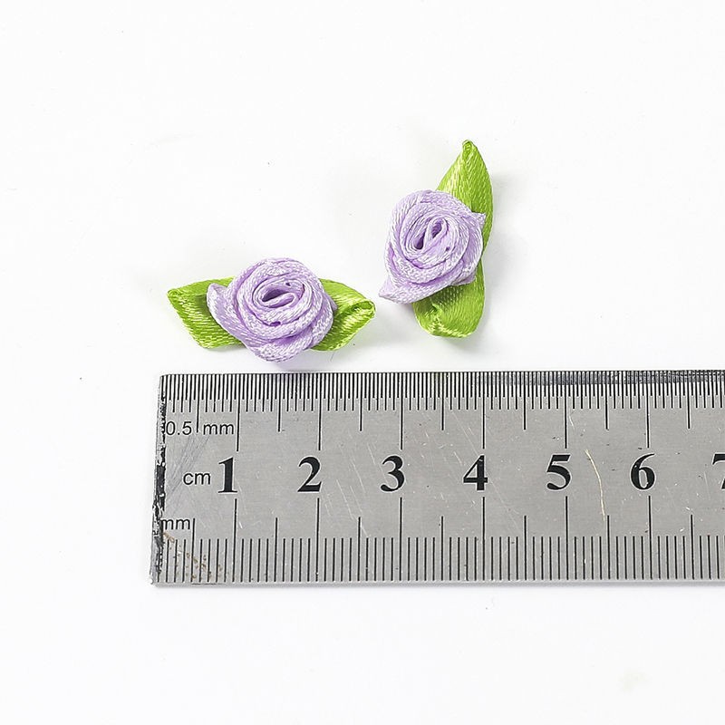 Rose Leaves Handmade Ribbon DIY Bow Jewelry Accessories Kidsren's Clothing Accessories Head Flower Gift Box Crafts