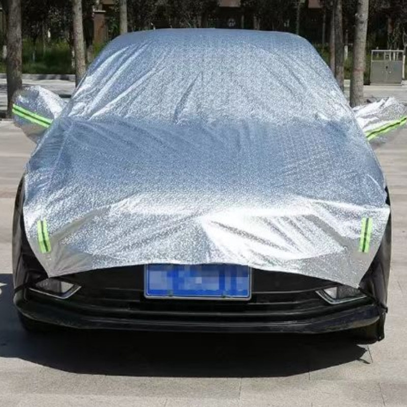 Cotton Thickened Lengthened Car Clothes Most Half Cover Full Car Glass Front Hood Four Seasons Universal Heat Insulation Rain and Dust Protection