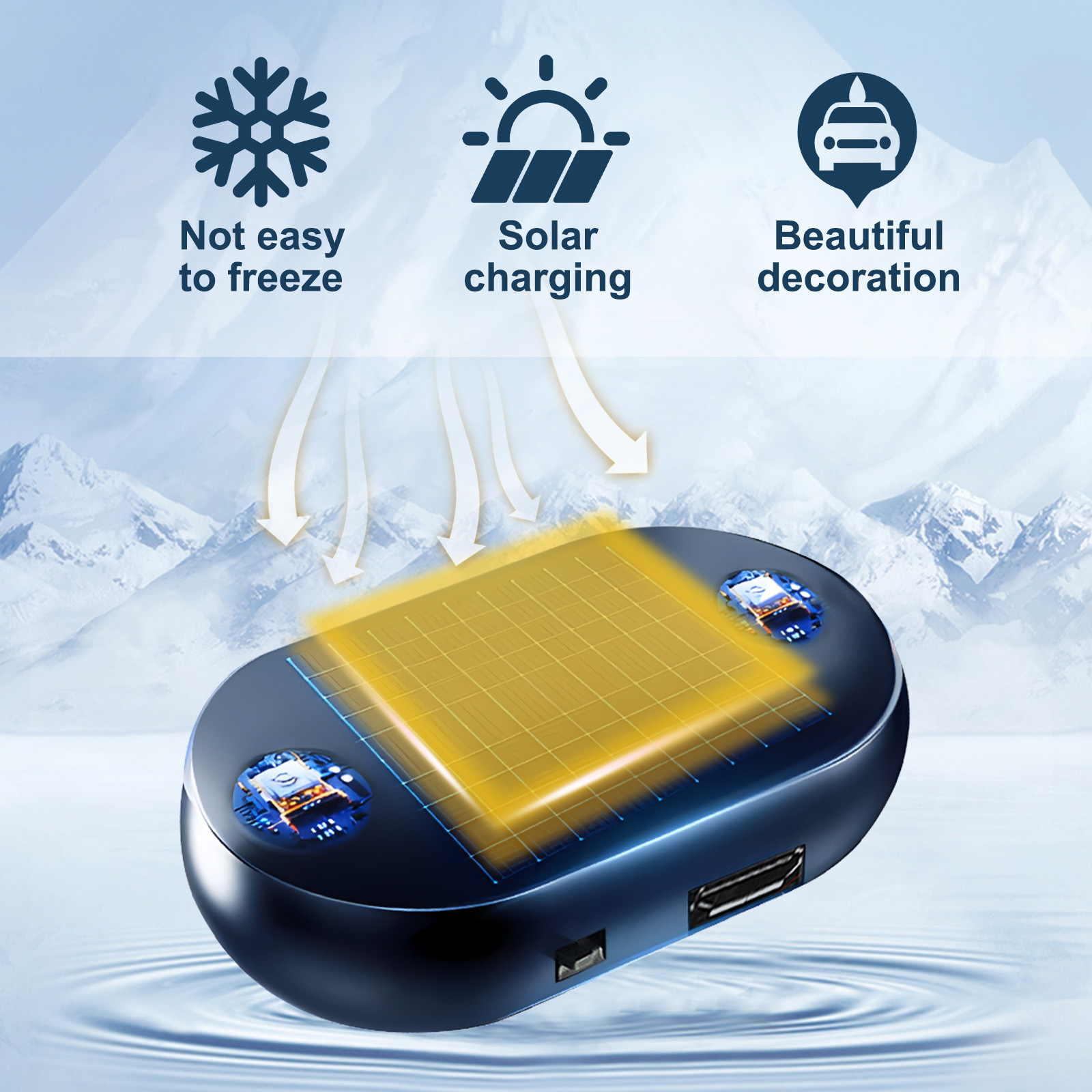 Rayhong Anti-Freeze Snow Removal Instrument Car Windshield Rearview Mirror De-Icing Rapid Snow Melting Portable Anti-Freeze Tool