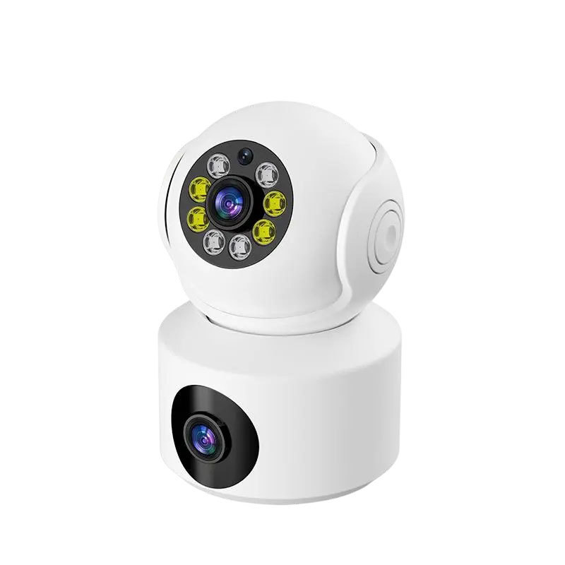 Foreign Trade A11 Binocular Camera 360-Degree Rotation Home Security Wireless Wifi Night Vision Full-Color Camera Monitoring