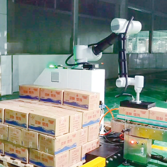 Carton Code Paper Box 20kg Food and Drug High-Speed Collaborative Palletizing Robot with Liftable Mechanical Arm