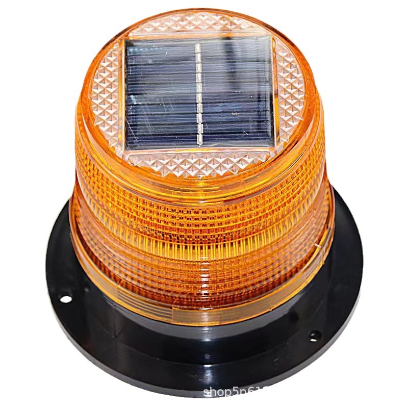 Night traffic barrier light magnetic suction car roof flashing light LED solar warning light traffic signal light