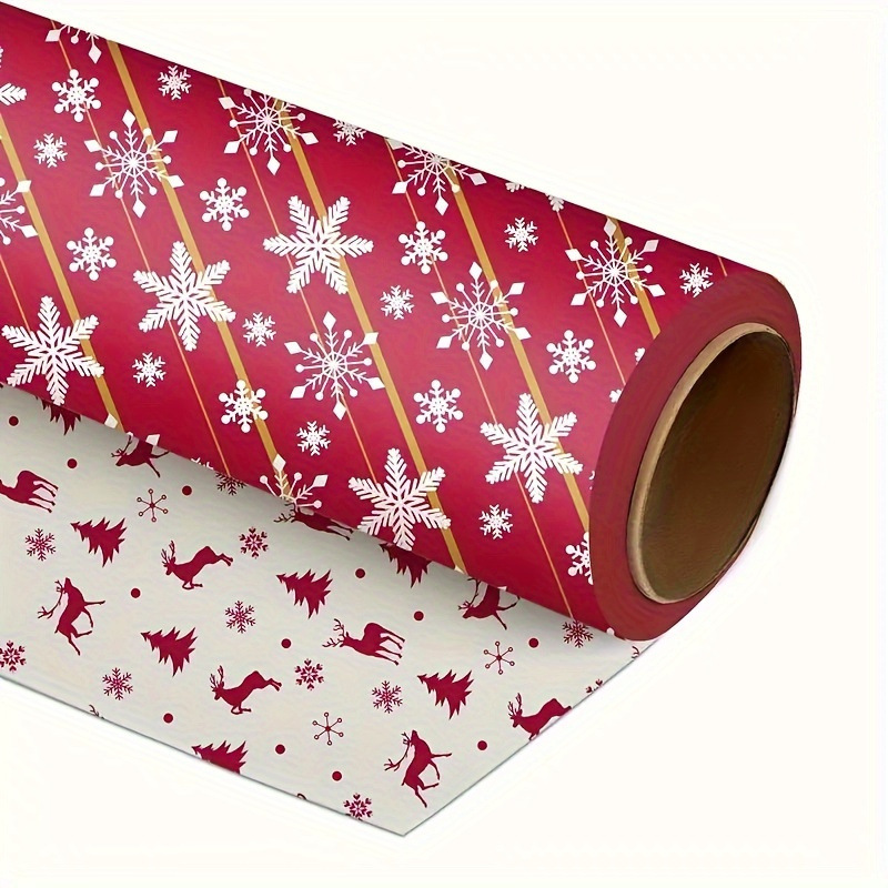 New Christmas Gift Wrapping Paper Large Size Double-Sided Printing 80g Cross-Border Dropshipping Copperplate Gift Wrapping Paper