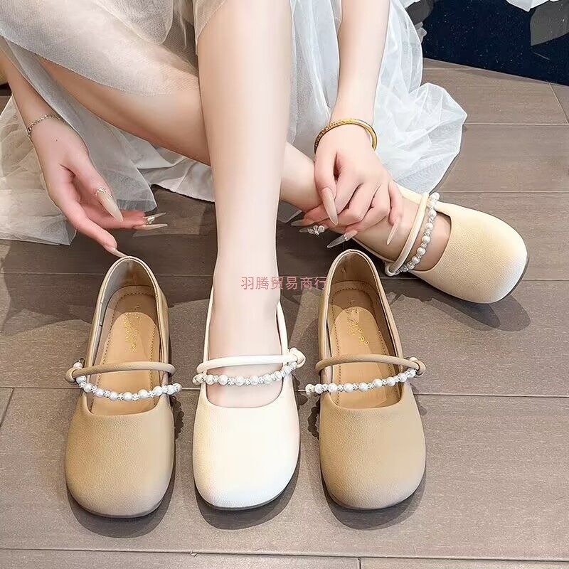 Туфли Mary Jane и юбки для женщин, весна и лето 2025 года, новые универсальные мягкие кожаные балетки