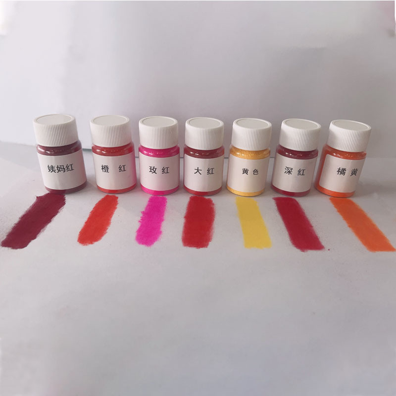 Makeup DIY Rose Red 115 Color Powder Lip Glaze Lip Gloss Lipstick Cosmetics Handmade Homemade Color Pigment Rose Red