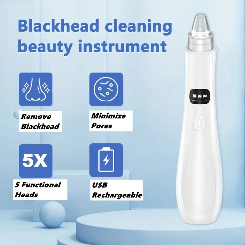 Blackhead Suction Device Electric Small Bubble Visual Pore Cleaner Acne Facial Blackhead Removal Device Wholesale