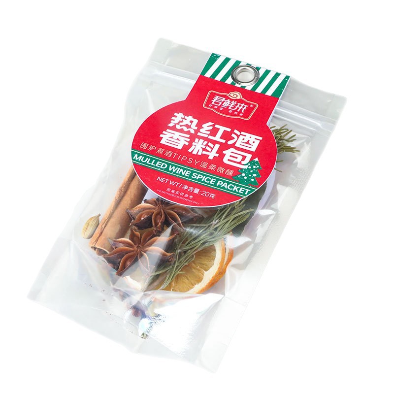 Hot Red Spice Bag Cinnamon Star Anise Bay Leaf Christmas Mulled Wine Spices Source Factory Wholesale Dropshipping