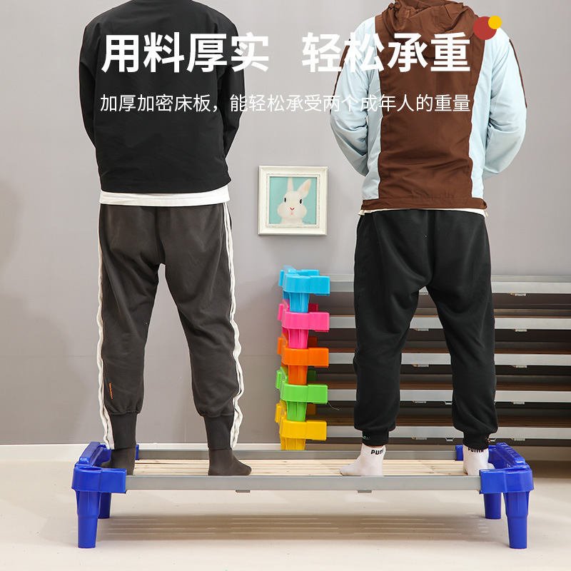 Kindergarten Bed, Nap Bed, Single Bed, Kidsren's Plastic Wooden Bed, Early Education Bed, Stacking Bed, Care Bed