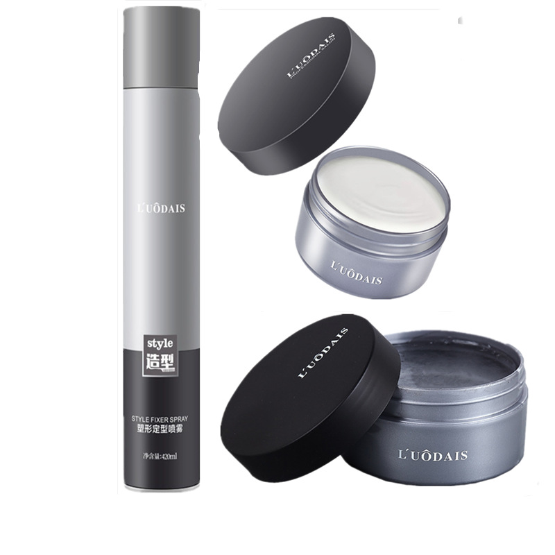 Luodaishi dry gel hair wax hair mud comb free combination spray styling genuine goods generation hair