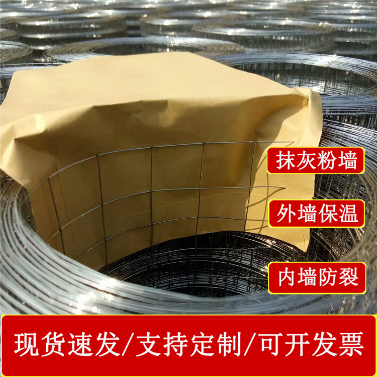 Steel Structure Galvanized Wire Mesh Plastering Interior and Exterior Wall Insulation Hanging Net Rock Wool Iron Wire Welded Mesh Plastering Wall Net