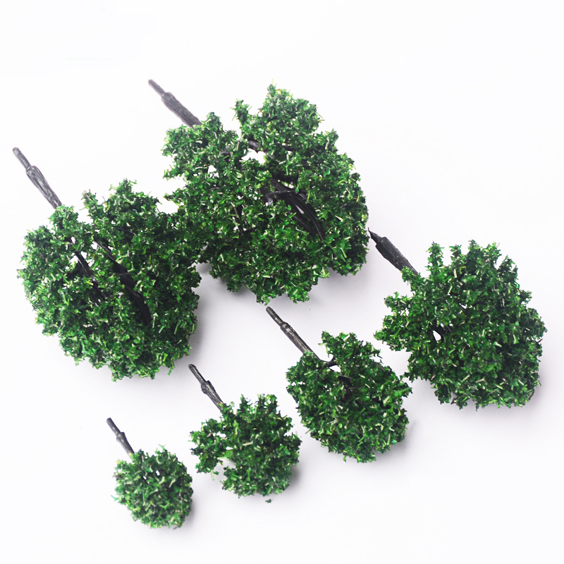 Architectural Sand Table Landscaping Small Trees Micro Landscape Scene Mini Handmade Finished Product Artificial Tree Plastic Model Camphor Tree