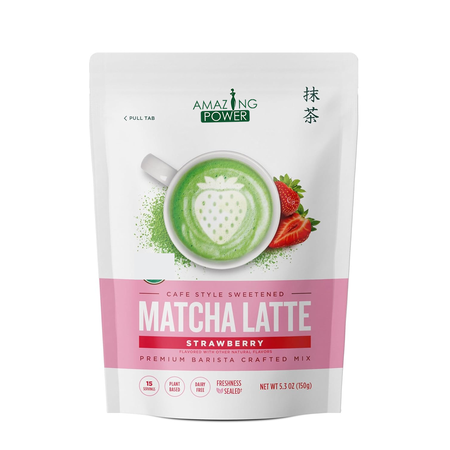 Cross-Border Matcha Latte Strawberry Vanilla Strawberry Matcha Latte Powder Vanilla