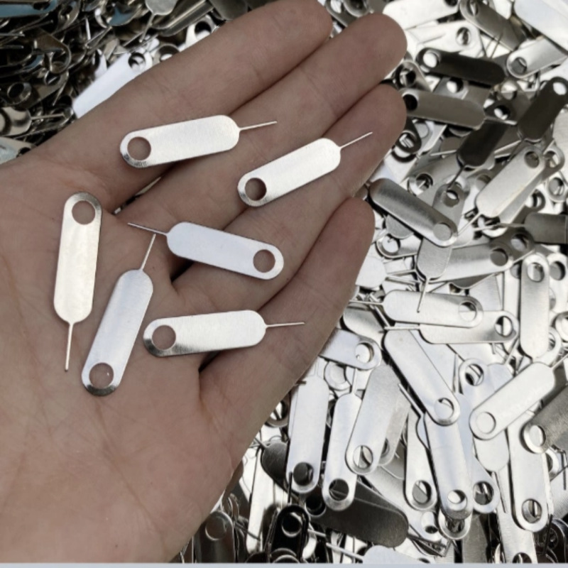 Factory direct supply universal solid card needle SIM card picker commonly used mobile phone take lengthened stainless steel card picker