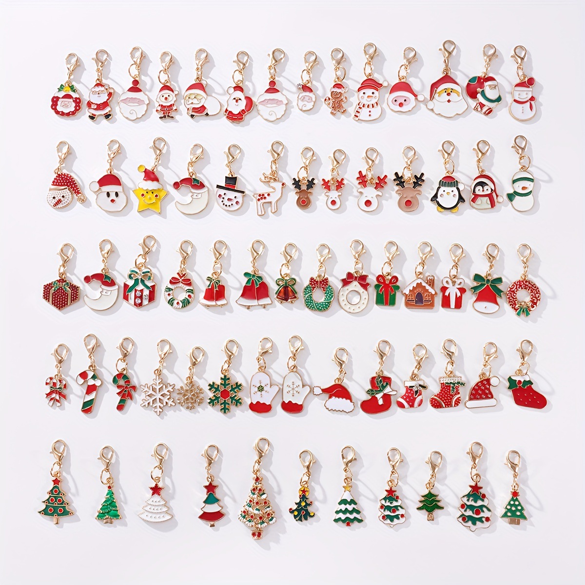 Christmas Earrings European and American Christmas New Products Christmas Tree Snowflake Deer Alloy Oil Drop Ear Jewelry Factory Direct Supply
