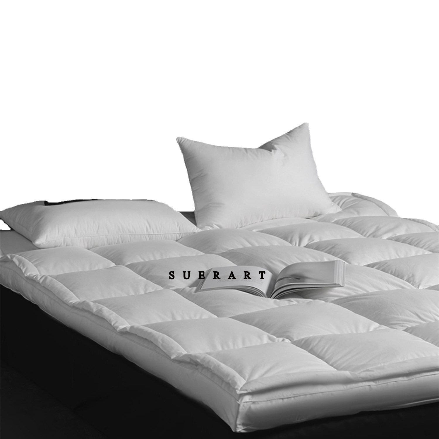 Mattress Pad export five-star hotel down mattress cotton padded three-dimensional double feather cushion