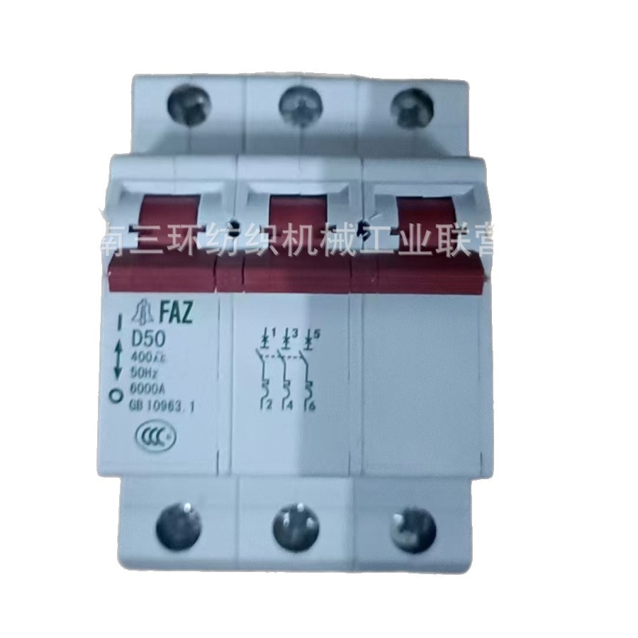 Fazd-50A/3P+Hi01 Circuit Breaker Breaker Spinning Machine Spare Parts Spinning Machine Accessories