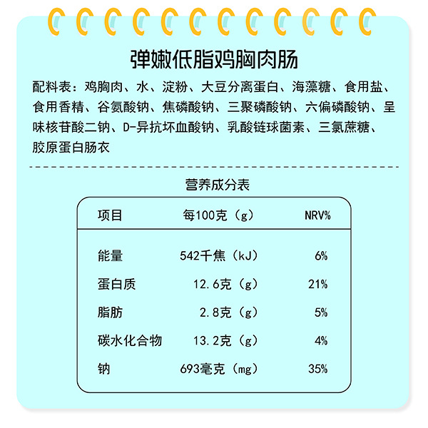 Shark Fit Wholesale Light Meal Replacement Fast Food Whole Box Breakfast Chicken Snack Ham Sausage 25g Chicken Sausage