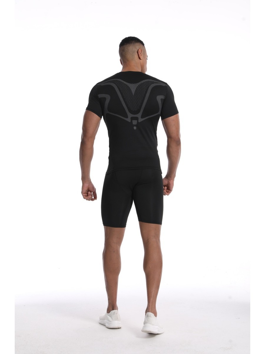 Sci-Fi Shorts Suit Sports Tights High Elastic Tights Men's Slim Sports Pants