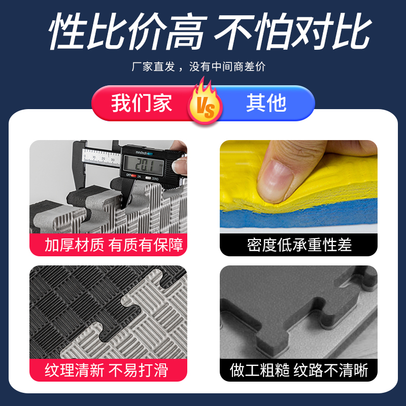 Gym Floor Mat 1m Large Martial Arts Training Boxing Professional Dance Foam Mat 100 Taekwondo Floor Mat