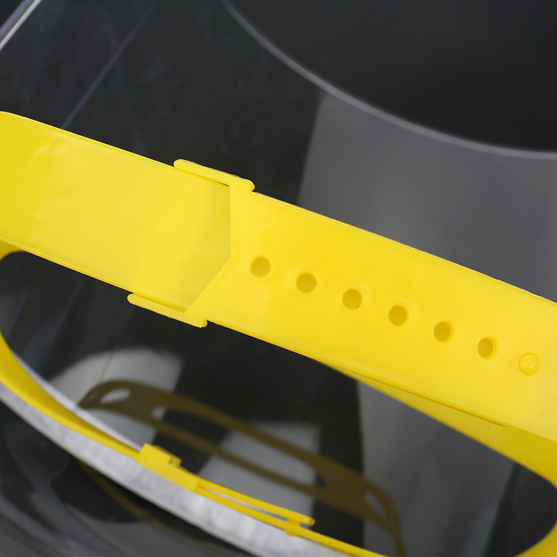 One-piece organic transparent protective mask industrial dust-proof face shield splash-proof thermal insulation welding mask