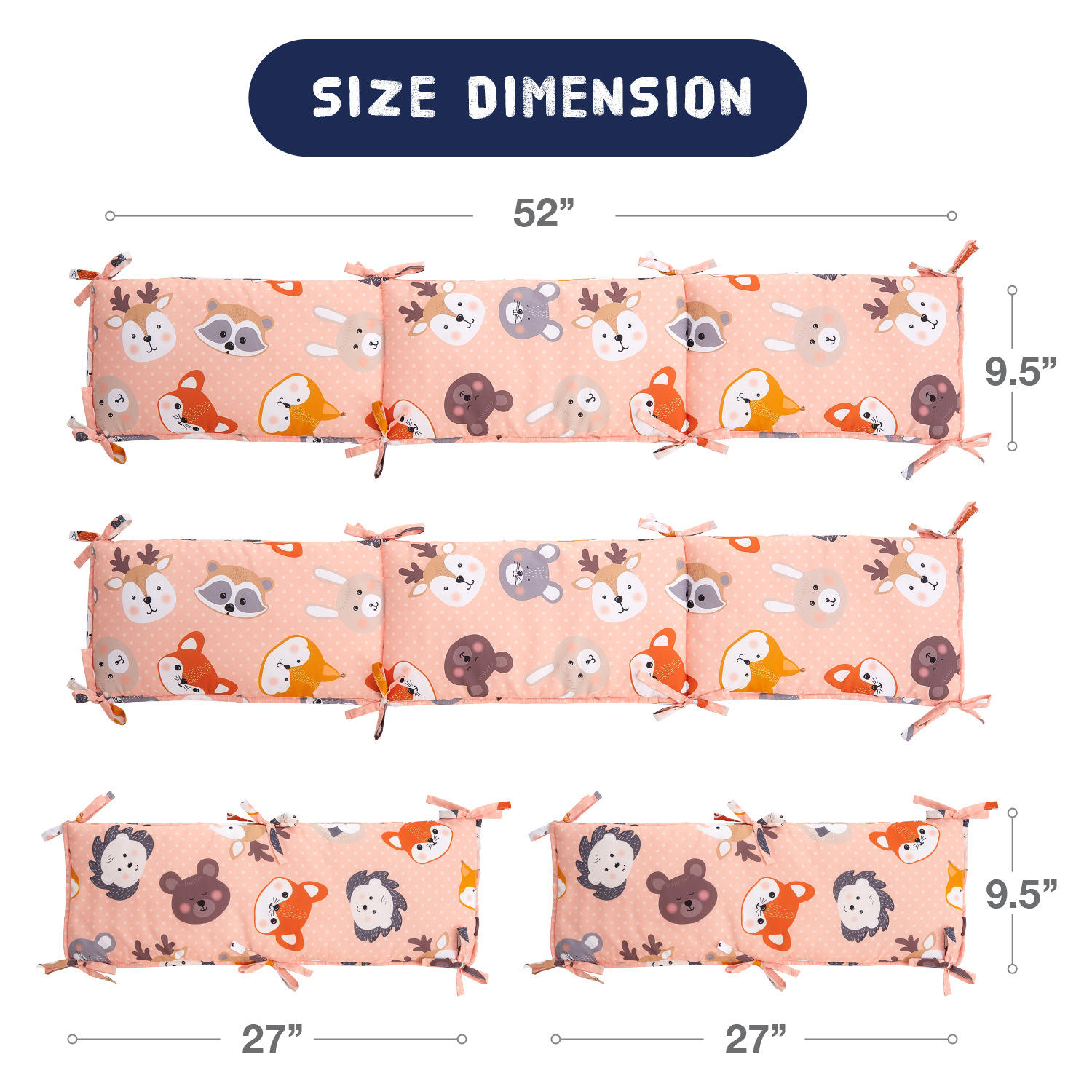 Торговля на экспорт, защитный бортик для кроватки, анти-ударный бортик, детский бортик с рождественским оленем