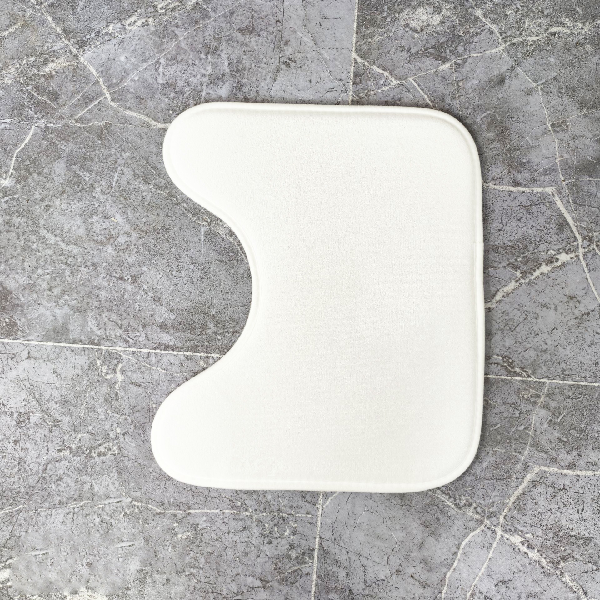 Flannel Crystal Velvet Floor Mat 3D Printed White Carpet Bathroom Three-Piece Set Water-Absorbent Non-Slip Carpet Wholesale Customization