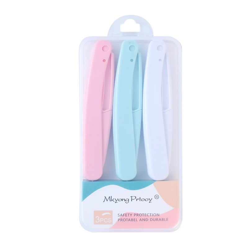 Li Yujing Folding Eyebrow Trimmer Safety Eyebrow Razor Shaving Razor Beauty Tool Beginner Eyebrow Trimmer Blade Wholesale