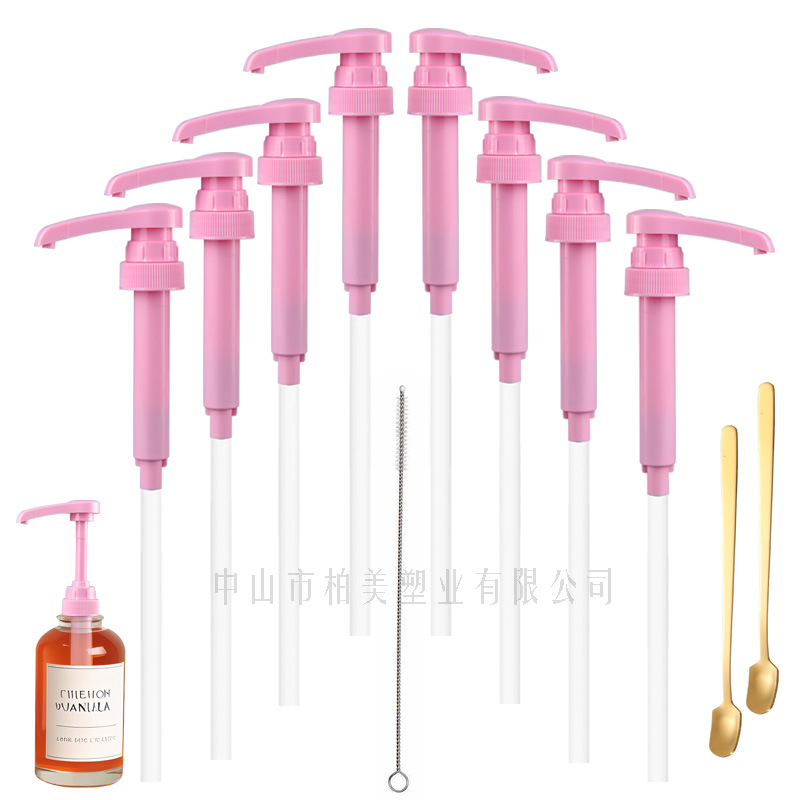 New 28/400 Press Head Dispenser for Jam and Fructose Bottles, Sugar Press Bottle Pump Head, Hand-Pressed Type