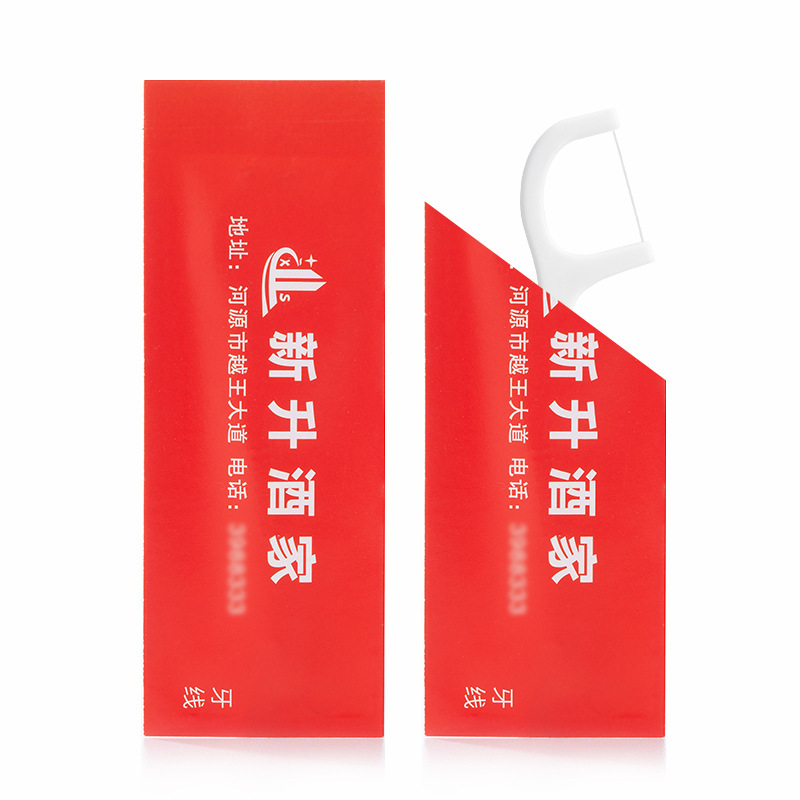 Disposable Dental Floss, Individually Packaged Dental Floss Sticks, Individually Bagged Dental Floss, Customized Hotel Advertising, Toothpicks and Dental Floss Wholesale