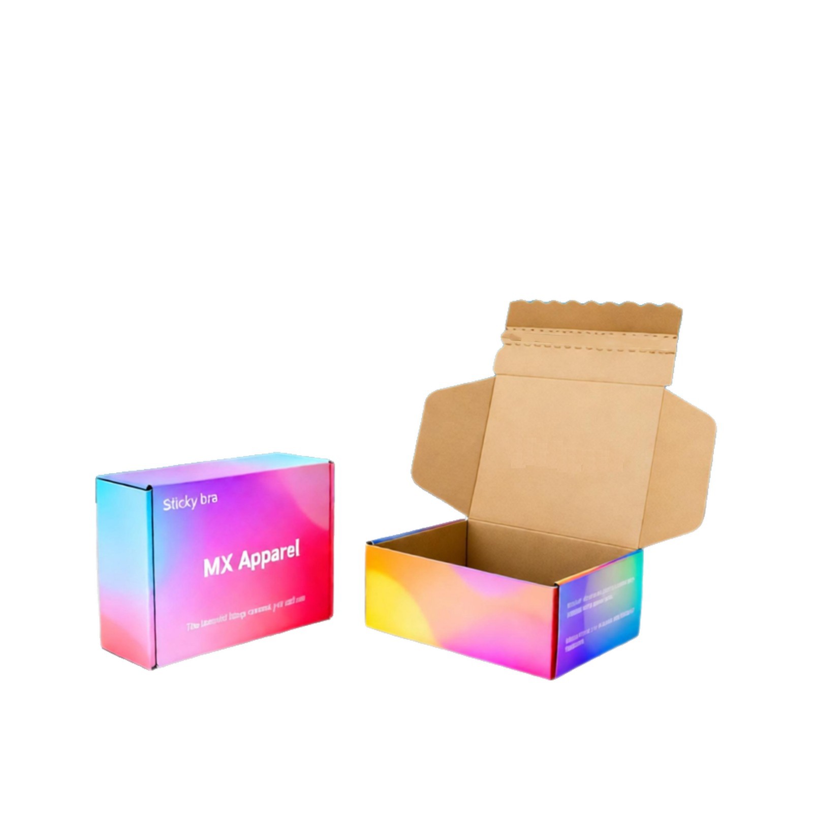 Zippered Airplane Box Custom Tear-Off Box Packaging Carton Zipper Tape-Free Carton Colorful Extra Hard Express Packaging Box