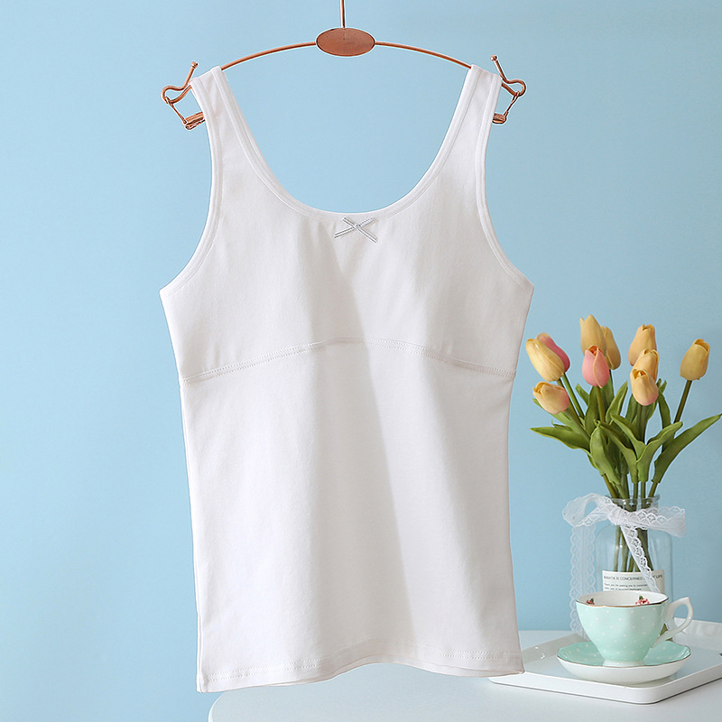 Children's Vest Development Period Girls Suspender Tube Top Bra Primary School Students Pure Cotton Growth Intimates to Prevent Exposure