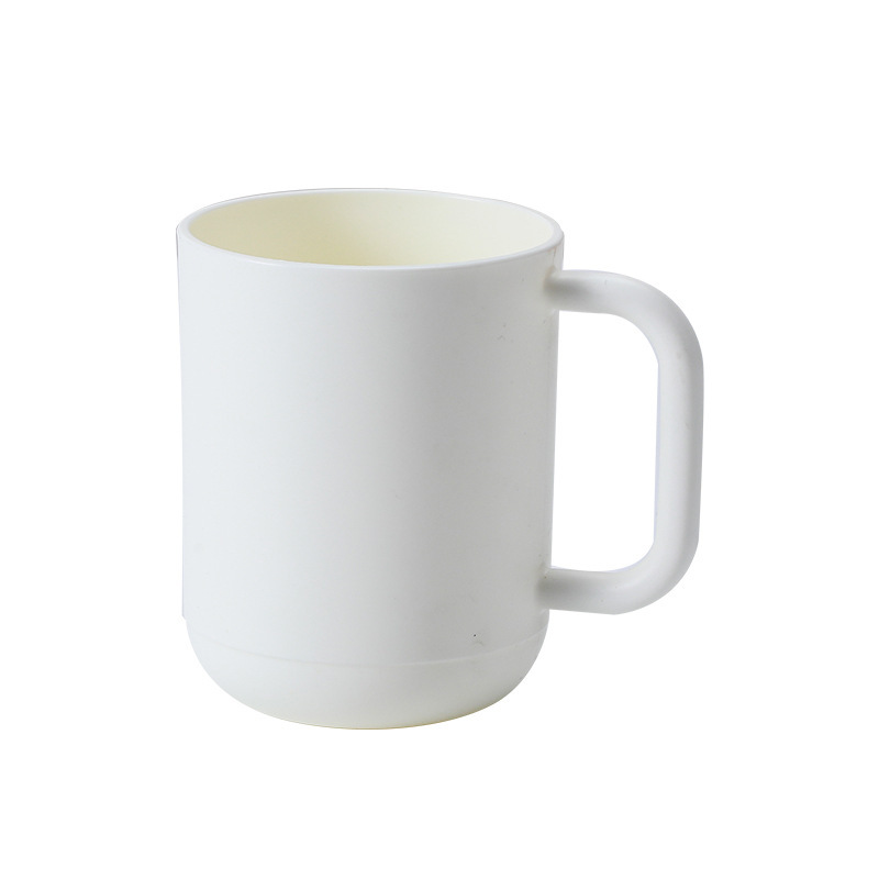 Factory Wholesale Plastic Thickened and Fall-Resistant Toothbrushing Household Wash Cup Dormitory Water Cup with Handle Simple Mouthwash Cup
