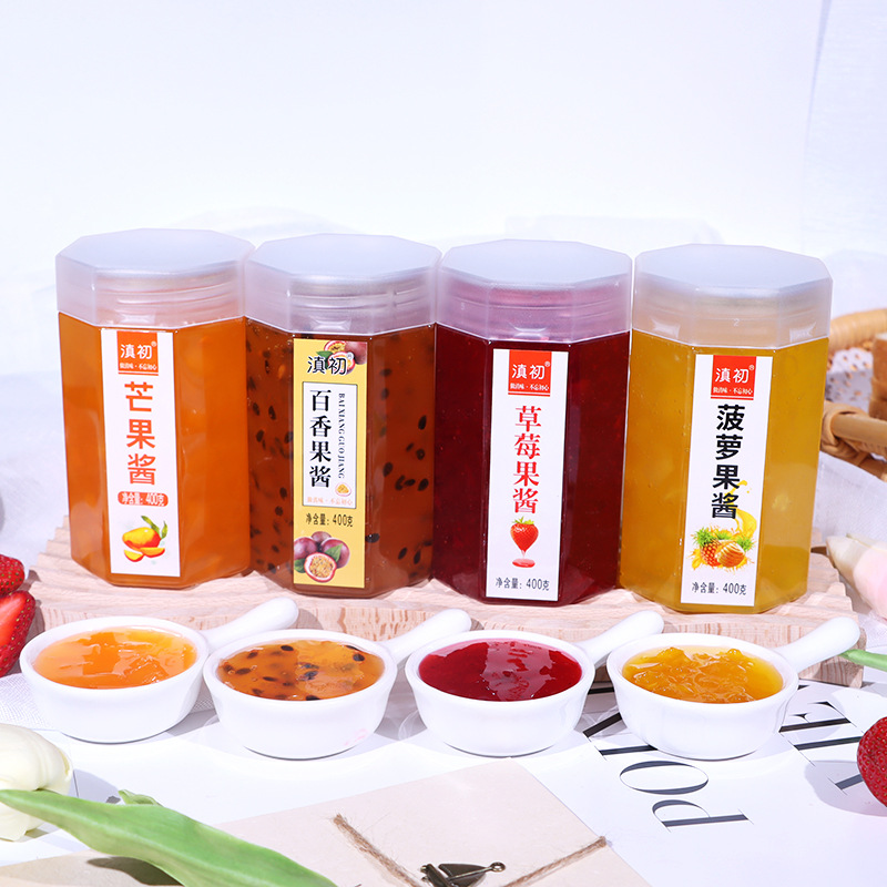 Wholesale strawberry jam Agricultural Academy of Sciences R & D strawberry jam fruit stuffing baking cake bread sandwich decoration Mango Jam