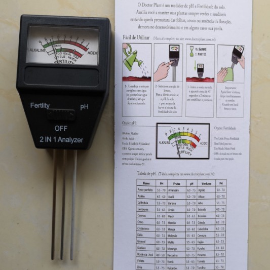 Two-in-one soil fertility analyzer soil detector two-in-one soil fertility meter pH meter