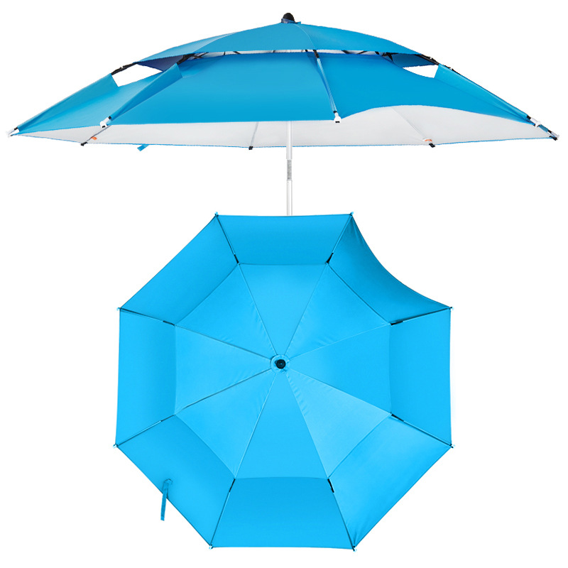 Factory wholesale Dai Weiying outdoor fishing umbrella 2.4 meters 2.2 meters universal rainproof sun folding fishing umbrella table fishing umbrella