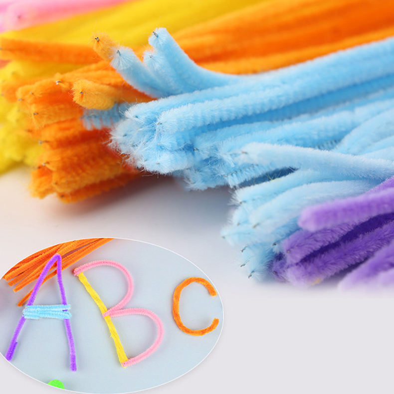 hairy twist bar bouquet color twist bar super tight children diy handmade toy material bag twist bar