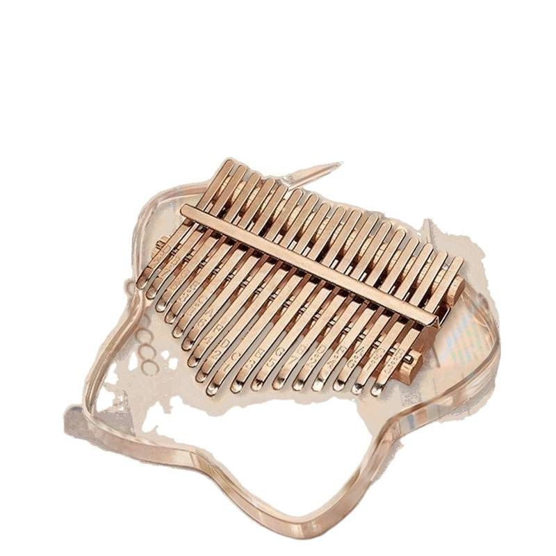 Thumb Piano Crystal Transparent Kalimba Sound Children's Girl Sound Portable Beginner Finger Piano Internet Celebrity