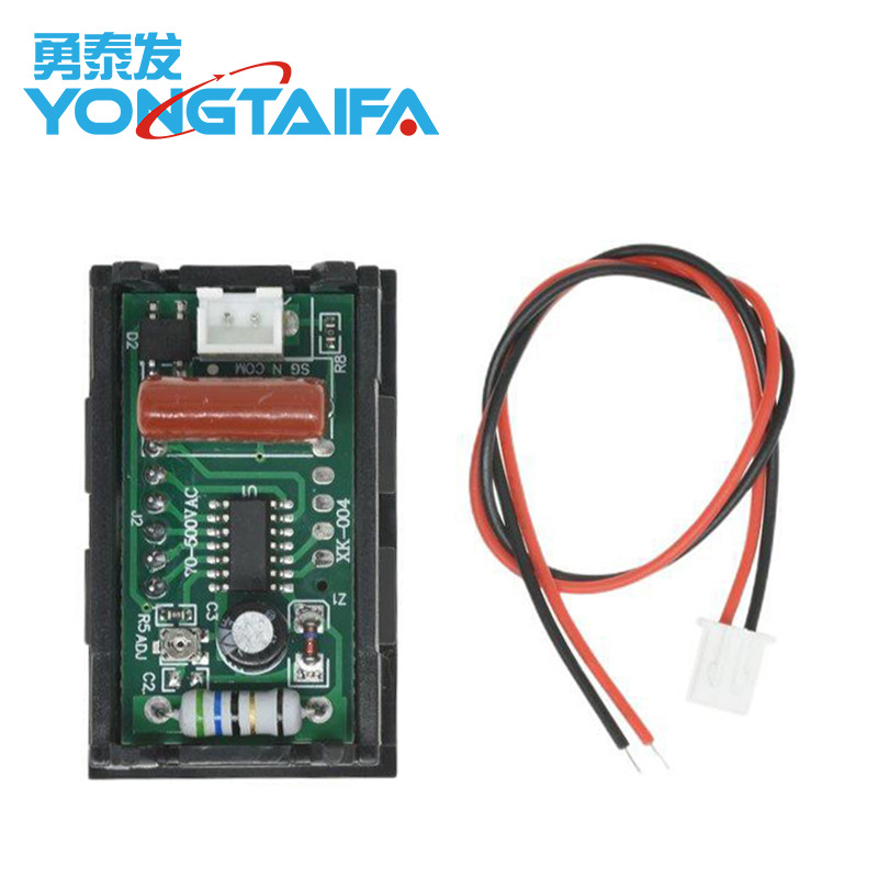 Led Digital Display Two-Wire Ac Voltmeter Ac220V Mains 380V Industrial 70V~500V Household Voltmeter